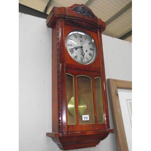 519 - A C Wood and Sons 15 day 1930s style wall clock