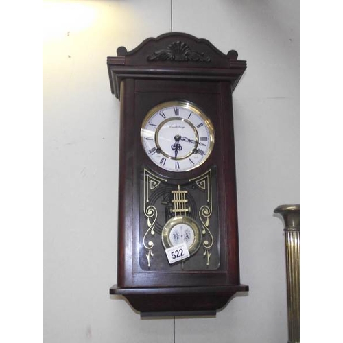 522 - A modern Canterbury 31 day wall clock