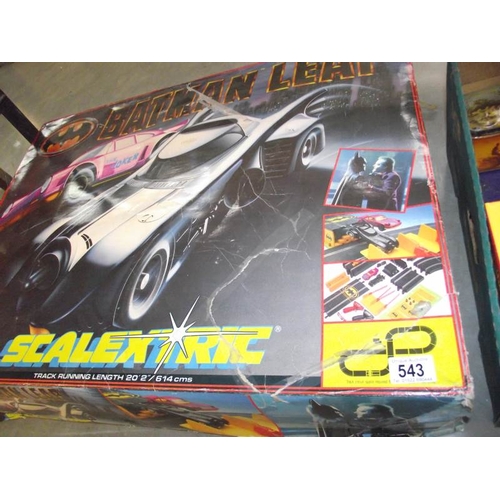 543 - A Scalextric 6563 Batman leap set.