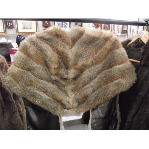 572 - A fur cape (in good condition).