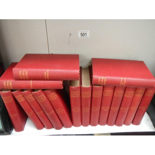 501 - 16 volumes of Lloyds Natural History