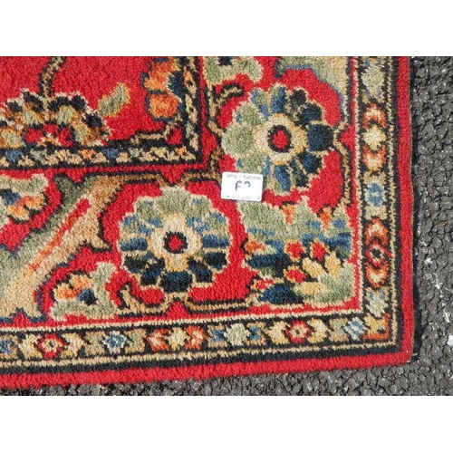 62 - A good old carpet in good condition but needs cleaning, 275 x 265 cm.