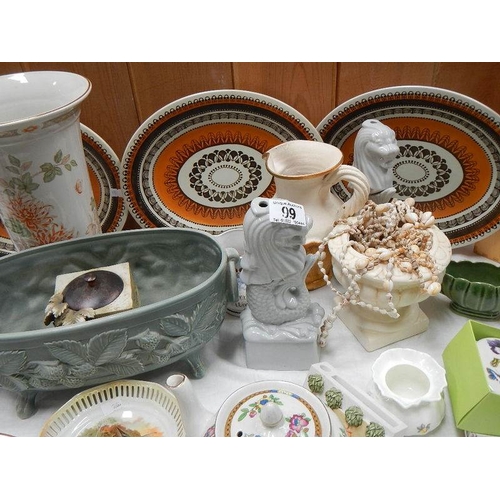 99 - A large mixed lot of china.