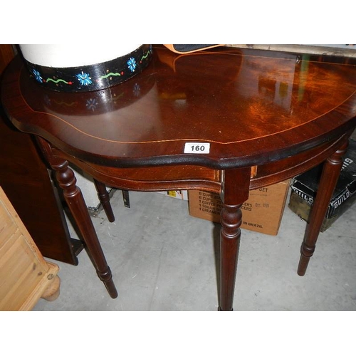 160 - A mahogany hall table.