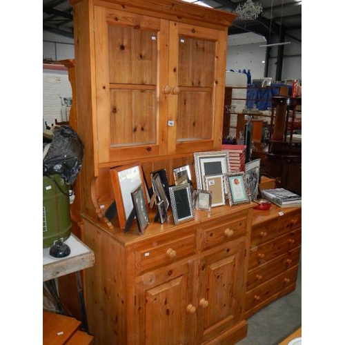 162 - A pine dresser.