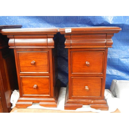 234 - A pair of good mahogany side cabinets.