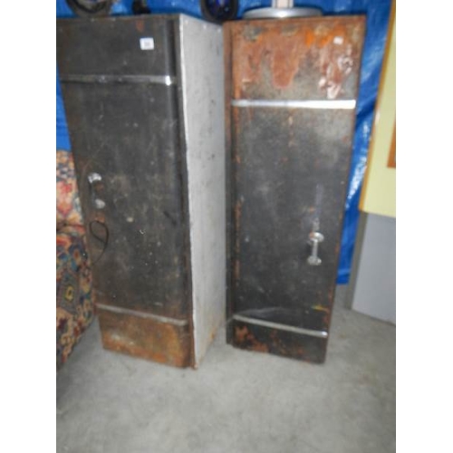 260 - 2 heavy metal gun cabinets.