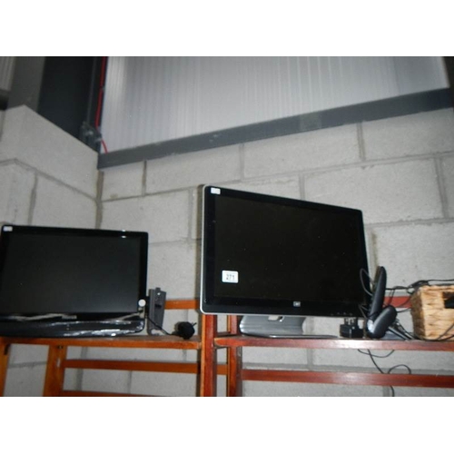 271 - 2 flat screen television sets, telephone etc.,