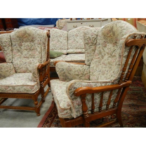 283 - A good Ercol three piece suite.