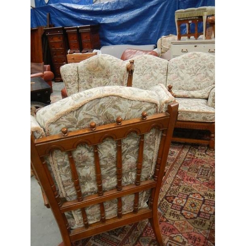 283 - A good Ercol three piece suite.