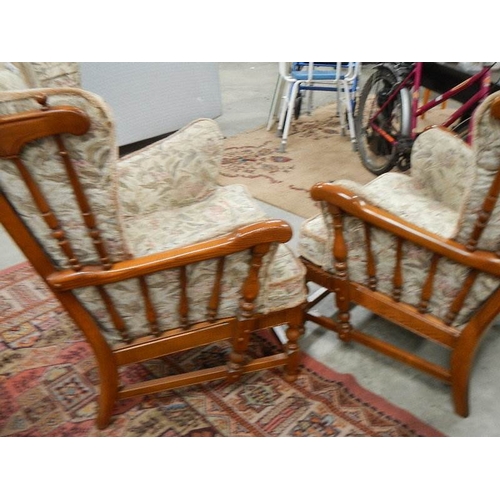 283 - A good Ercol three piece suite.