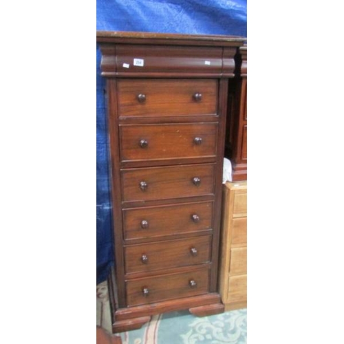 294 - A 7 drawer mahogany chest.