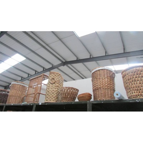 331 - A quantity of wicker baskets etc.