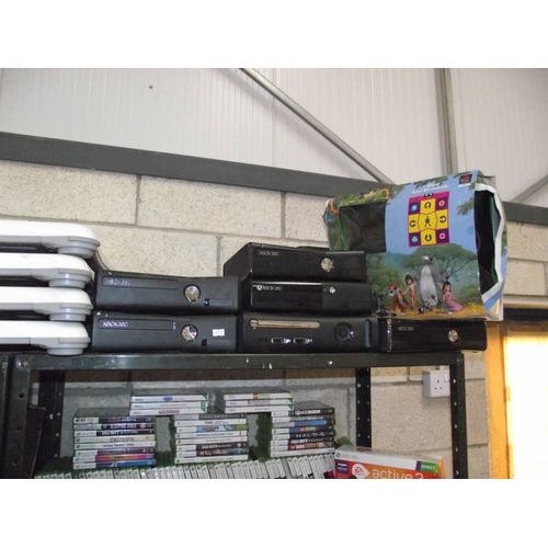 453 - A huge quantity of Xbox 360, Playstation, Wii, Nintendo's including games (sold as seen), a huge amo... 