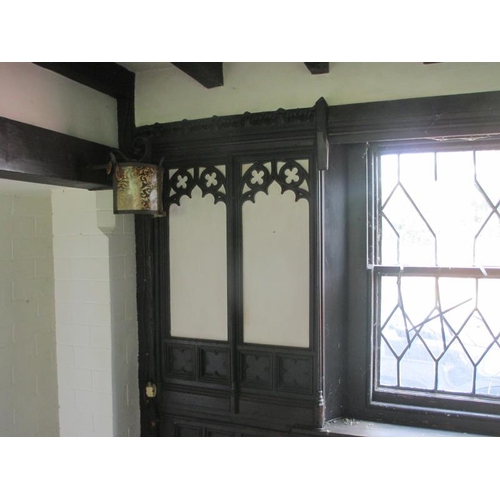 1499 - Approximately 14 metres of original oak panelling from a cottage a local Lincolnshire village