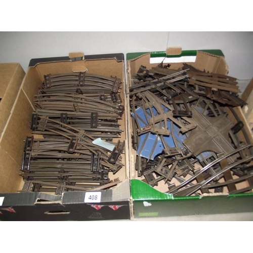 408 - 4 boxes of '00' gauge railway track