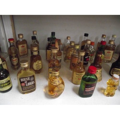 478 - 50+ miniature bottles of whisky, some vintage