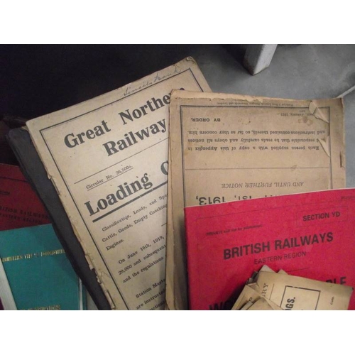 480 - A good  large collection of Railway men rule books, including operating instructions etc.