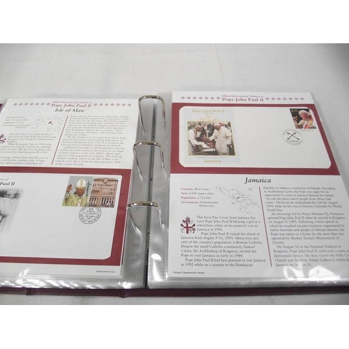 527 - An album of Pope John Paul II first day covers.