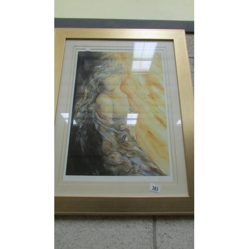 383 - 2 framed and glazed limited edition prints entitled Golden Shadows 1 and Golden Shadows 2.