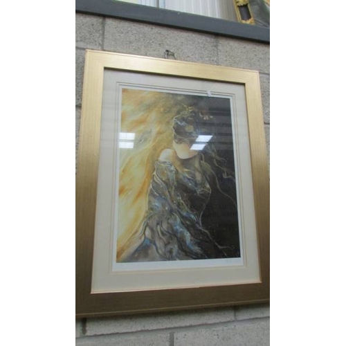 383 - 2 framed and glazed limited edition prints entitled Golden Shadows 1 and Golden Shadows 2.