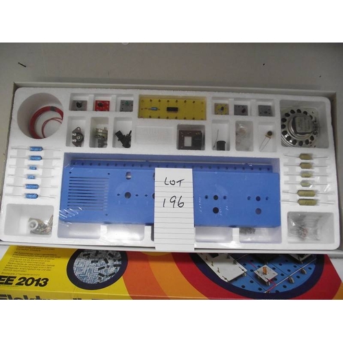 196 - 4 German Philips electronic kits EE2013, may be missing some components, being sold as seen, collect... 