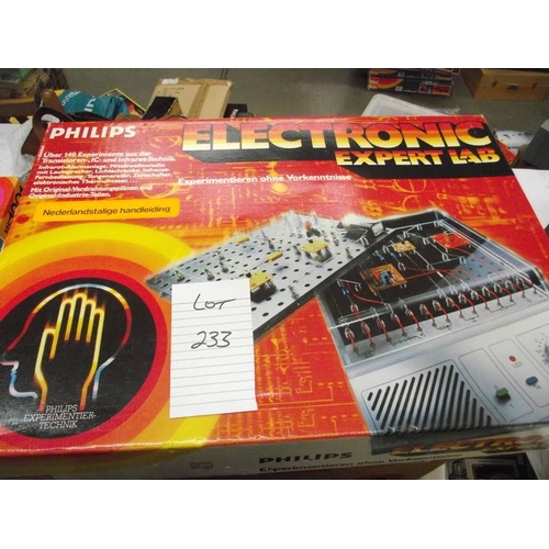 233 - A Philips electronic expert lab, sealed inside, being sold as seen, collect only