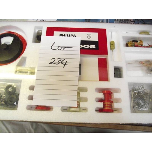 234 - 4 Philips electronic engineer kits EE1005, all sealed inside, being sold as seen, collect only