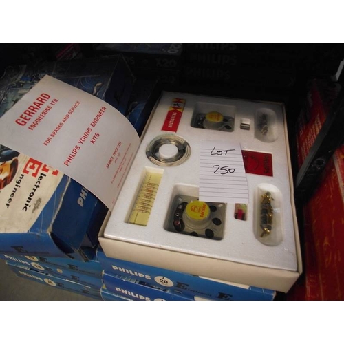 250 - 10 Philips A20 electronic engineer kits, may be missing some components so being sold as seen, colle... 