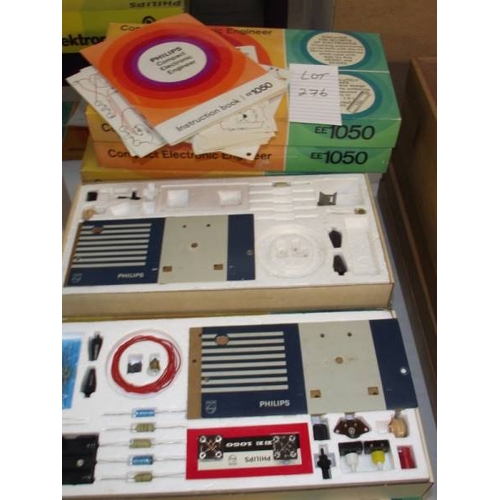 276 - 12 Philips compact electronic engineer kits EE1050, some components may be missing so being sold as ... 