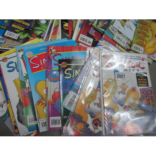 2001 - Over 120 The Simpsons Comics - Bongo Comics including The Simpsons, Itchy and Scratchy, Radioactive ... 