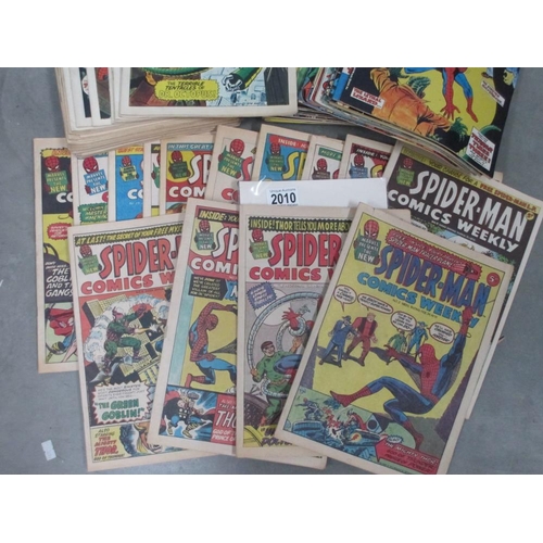 2010 - Approx 85 comics Spider-man Comics Weekly ranging from issue 2-90