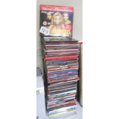 1218 - A quantity of DVD's.