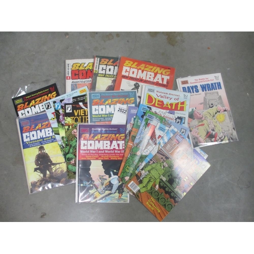 2022 - Apple Comics various titles Blazing Combat, Vietname Journal etc 18 issues