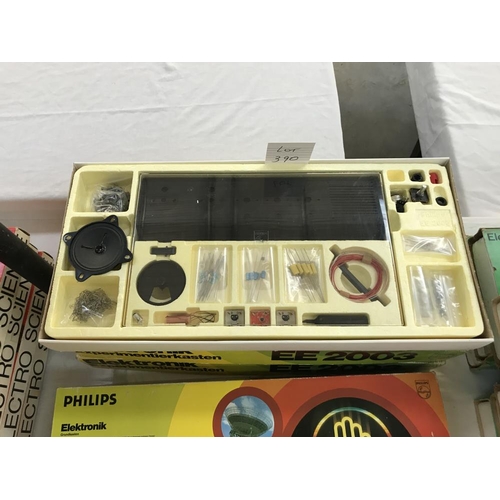 390 - 3 Philips(German) electronic kits, EE2003, may be missing some components, so being sold as seen, co... 