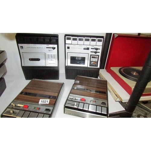 1021 - 4 Grundig cassette players, 2 x C409, 2 x C410, all function but will need servicing.