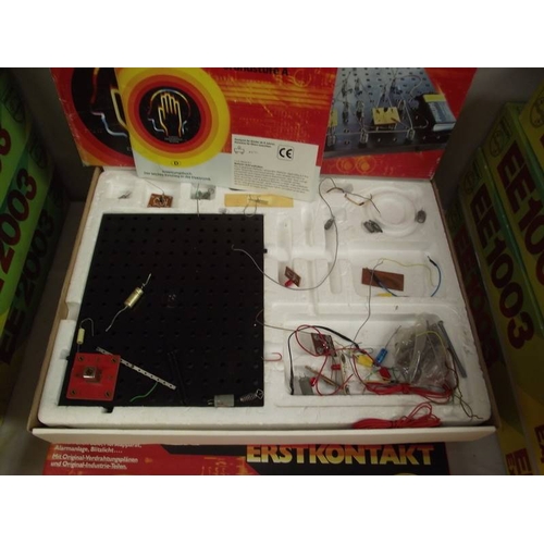 140 - 4 German Schuco electronic kits A6101, some components may be missing, being sold as seen. Collect o... 