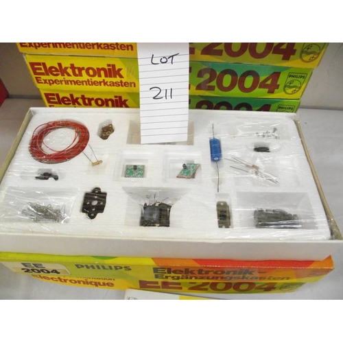 211 - 9 German Philips electronic kits EE2004, may be missing some components, being sold as seen, collect... 