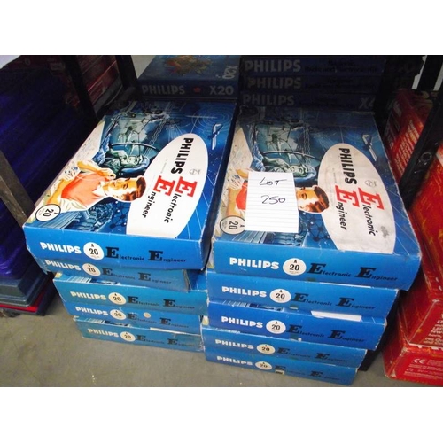 250 - 10 Philips A20 electronic engineer kits, may be missing some components so being sold as seen, colle... 