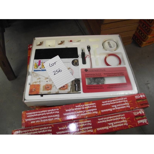 256 - 5 German Philips, 2 Schuco Aufbau lab kits, some components may be missing so being sold as seen, co... 