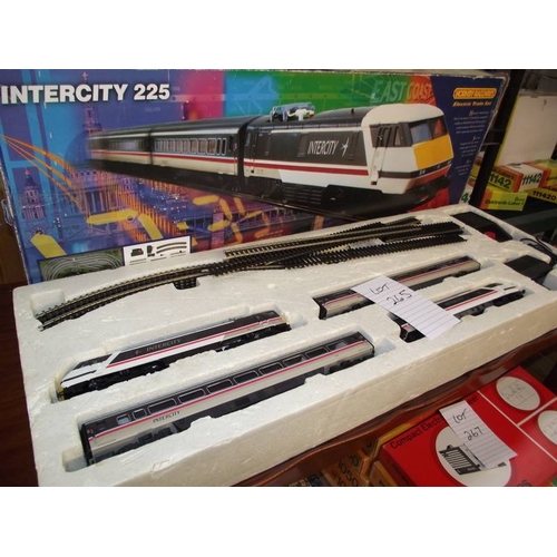 265 - A Hornby Intercity 225 electric train set, appears complete, being sold as seen, collect only