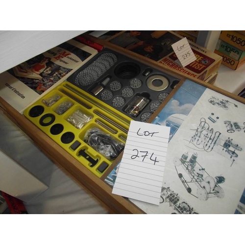 274 - 6 Philips mechanical engineer kits ME1200, some components may be missing so being sold as seen, col... 