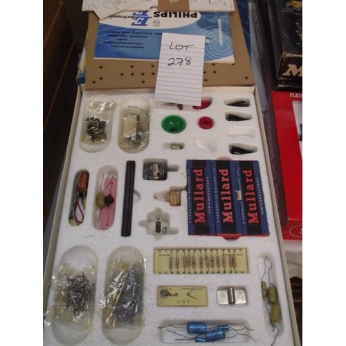 278 - 10 Philips electronic engineer kits EE8, some components may be missing so being sold as seen, colle... 