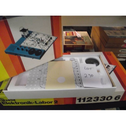 290 - 2 Philips (German) electronic kits 1126200 and 1123306, both sealed inside, being sold as seen, coll... 