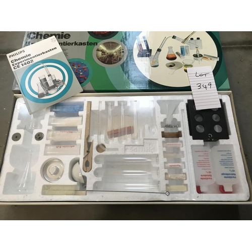 349 - A Philips Chemistry kit (German) CE1402, still sealed inside, so being sold as seen, collect only