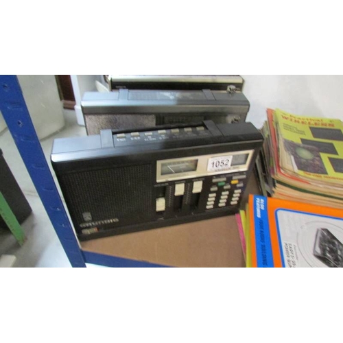 1052 - Grundig Satellit 300 and 400, working order, Grundig C2001 radio/cassette, cassette may need service... 