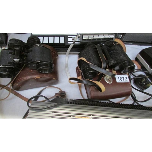 1072 - 2 pairs of good Carl Zeiss binoculars.