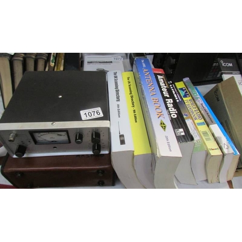 1076 - A Maspro LC2E signal checker and a good selection of shortwave/scanning books.