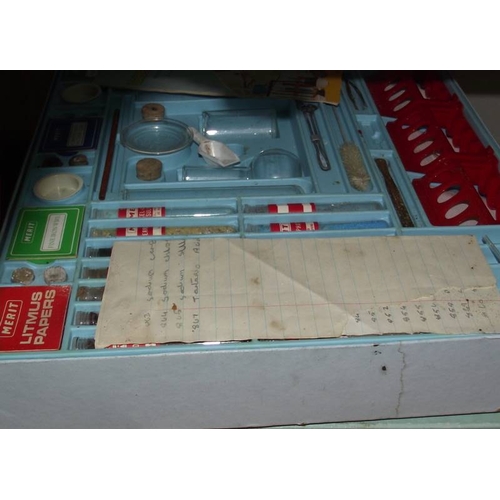 169 - 6 Merit chemistry sets, some components may be missing, being sold as seen. Collect only