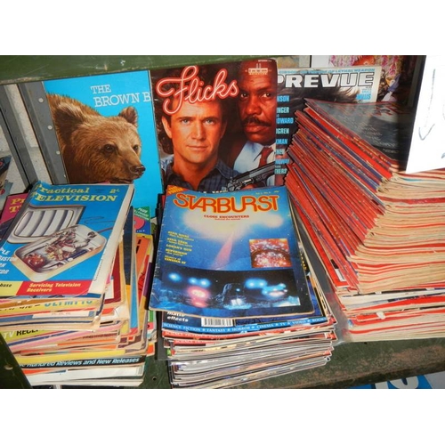20 - 2 shelves of magazines including Time, Newsweek, Starburst, Flicks. Book of Life etc.,